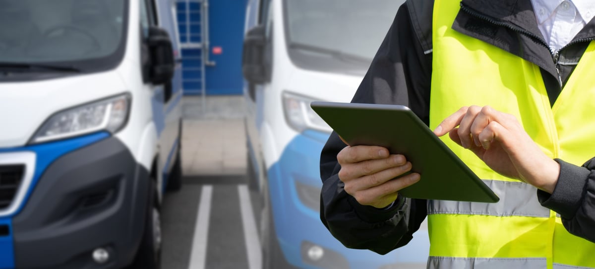Manager with fleet management tablet